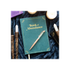 Book of Abundance Journal with Green Aventurine Crystal Pen