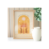 Leopard Palm Framed Wall Art Print
