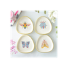 Set of 4 Floral Bug Trinket Dishes