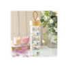 Floral Bug Print Glass Water Bottle
