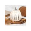 Cream Leaf Cut Out Pumpkin Oil Burner and Wax Warmer