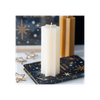 Cream Starry Night Star Shaped Taper Candle
