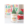 Merry and Bright Bauble Cinnamon & Spice Glass Candle with Tree