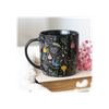 Black Midnight Bloom Print Mug