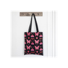 Flaming Butterfly Print Polycotton Tote Bag