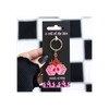Flaming Dice Keyring