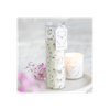 White Butterfly Print Vanilla Tube Candle