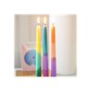 Set of 3 Dipped Aura Energy Taper Candles
