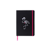 Flamin-goth A5 Notebook with Patch and Sticker Sheet