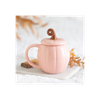 Pink Curly Pumpkin Lidded Mug