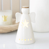 Small LED Light Up Angel Decoration with Star