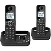 Alcatel F860 Duo Digital Twin Cordless Phone with Nuisance Block - Black