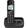 Alcatel F860 Voice Digital Cordless Phone with Answering Machine & Smart Call Block - Black