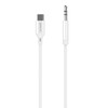 Groov-e Audio Adapter USB-C to 3.5mm Male AUX Cable 1M - White