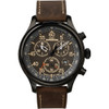 Timex Expedition Field Chronograph Watch with Brown Leather Strap