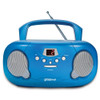 Groov-e Original Boombox Portable CD Player with Radio - Blue