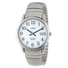 Timex Mens Easy Reader Watch with Stainless Steel Expansion Band - Silver