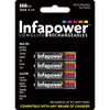 Infapower Rechargeable AAA Ni-MH Batteries 550mAh - 4 Pack
