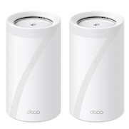 TP-LINK (DECO BE85) BE19000 Tri-Band Whole Home Mesh Wi-Fi 7 System, 2 Pack, 12-Stream, 2x 10G Ports, Multi-Link Operation, Voice Control