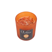 Sacral Chakra Orange Crystal Chip Candle