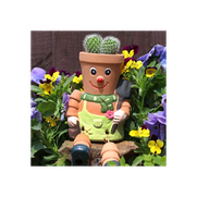 Terracotta Pot Man Planter