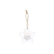 Brother Hanging Star Sentiment Sign