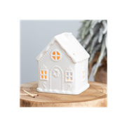 White Gingerbread House Tealight Holder
