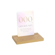 Angel Number Affirmation Cards with Wooden Stand