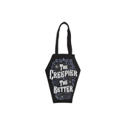 The Creepier the Better Coffin Shaped Tote Bag