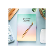 Multicoloured Gratitude Journal with Amethyst Pen