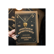 Talking Board Planchette Necklace Greeting Card