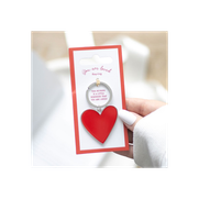 You Are Loved Heart Keyring
