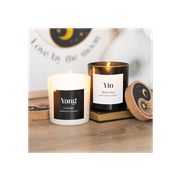 Set of 2 Yin Yang Black Oud and Coconut Candles