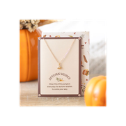 Pumpkin Necklace on Greeting Card