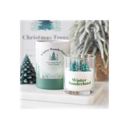 Winter Wonderland Candle with Tree Scene
