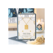 The Star Vintage Tarot Necklace on Greeting Card