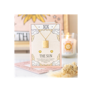 The Sun Vintage Tarot Necklace on Greeting Card