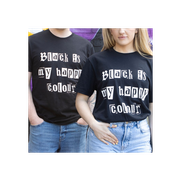 Black is My Happy Colour Unisex T-shirt Size XL