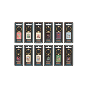 Set of 12 Enamel Keyrings by Steven Rhodes