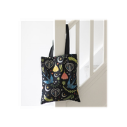 Midnight Bloom Polycotton Tote Bag