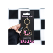 Burning Heart Keyring