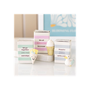 Set of 24 Seagull and Ice Cream Token Gifts in Display