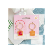 Set of 2 Peanut Butter and Jelly Keyrings