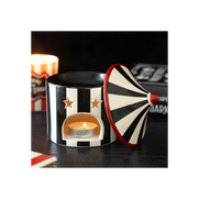 Black Striped Circus Tent Oil Burner
