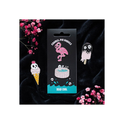 Dead Cool Skeleton and Flamingo Enamel Pin Badges