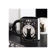 Black Cat Magick Book of Spells Book Shaped Mug