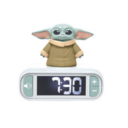 Lexibook 3D Star Wars Grogu Childrens Clock with Night Light