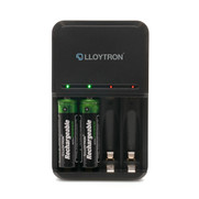 Lloytron Ultra Fast AA/AAA Battery Charger For NiMH Batteries