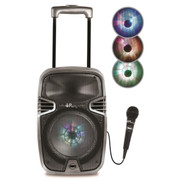 Lexibook Bluetooth Light Trolley Speaker with Karaoke