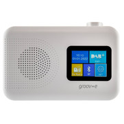Groov-e Berlin Portable Colour Screen DAB/FM Radio with Bluetooth - White